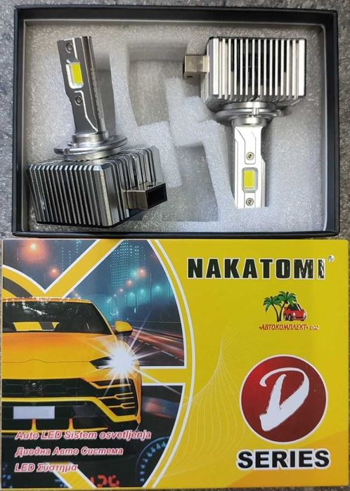 LED крушки NAKATOMI-H1,H4,H7,H11,HB3/HB4/H15/D1S/D2S/12-24V/60W-Canbus