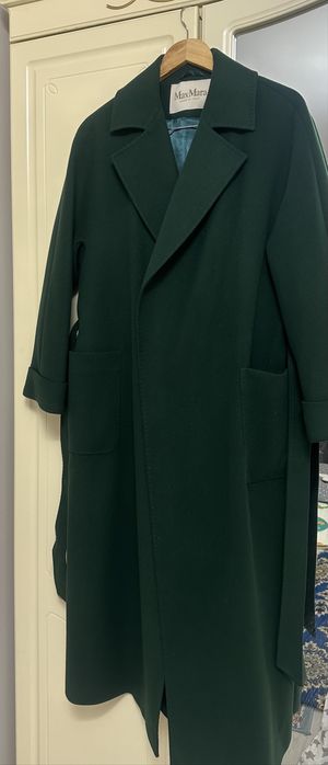 Пальто Max Mara- изумрудный цвет