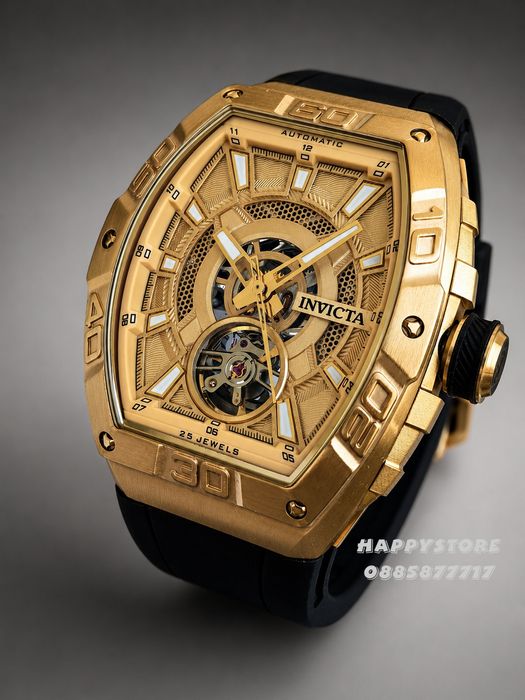 INVICTA Premier automatic Gold 42 mm, Инвикта нов мъжки часовник