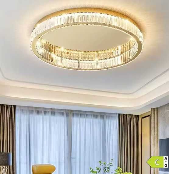 Lustra / Aplica de tavan rotundă creativa si moderna din cristal 60 cm