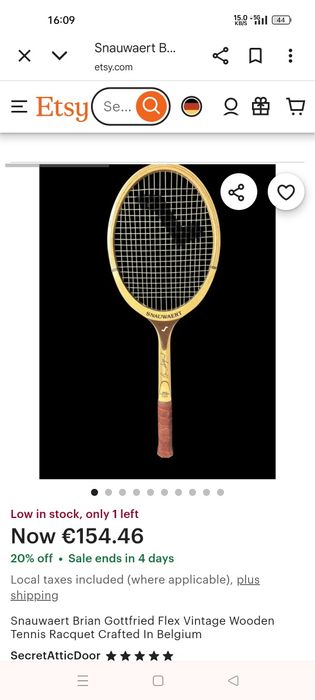 Racheta tenis Snauwaert Brian Gottfried!