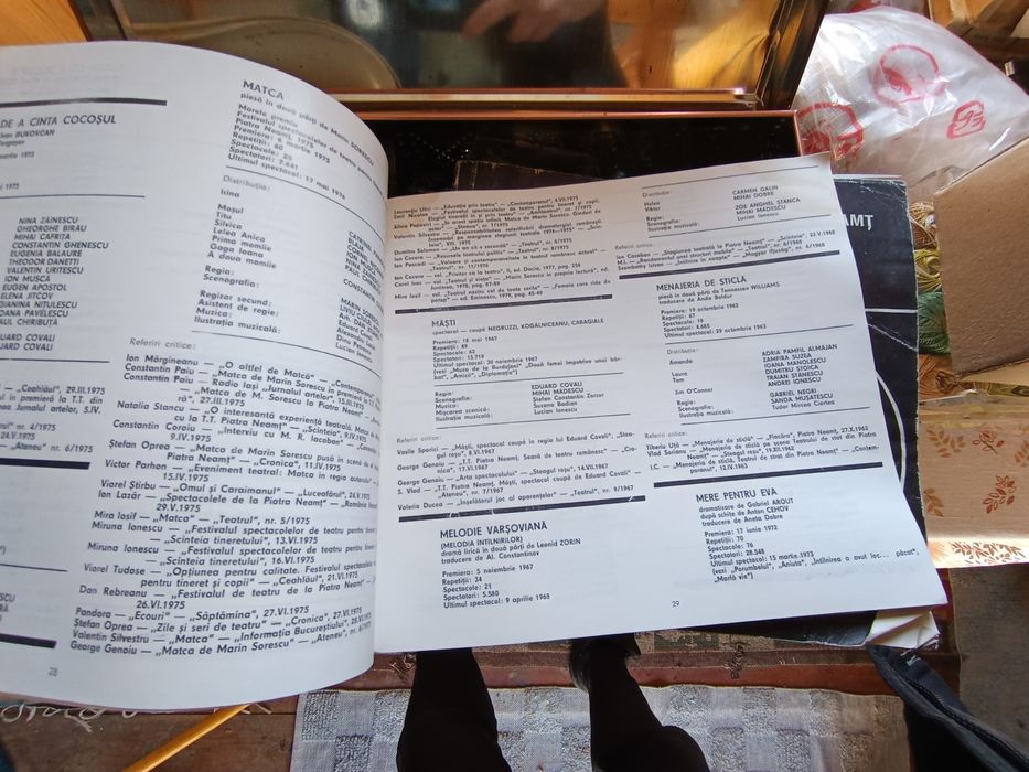 Publicație Teatrul Tineretului Piatra Neamt