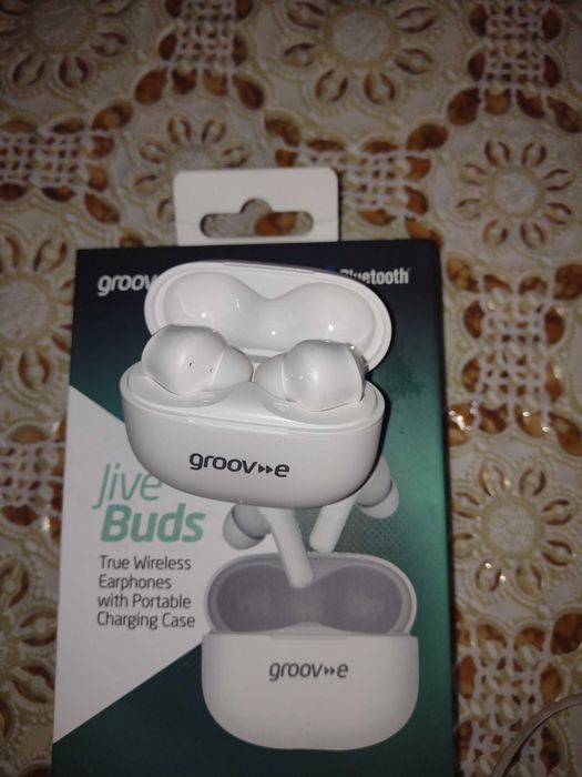 Нови безжични слушалки Groouv~e съвместимост с iPhone iPad иАндроид