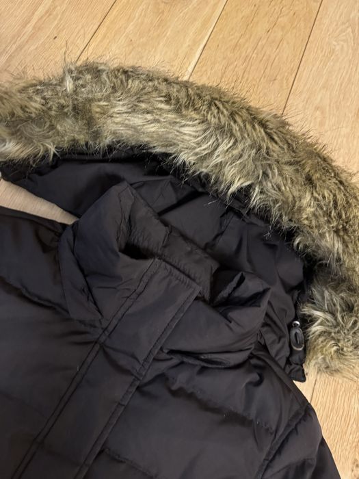 geaca lunga cu blanita Tommy Hilfiger