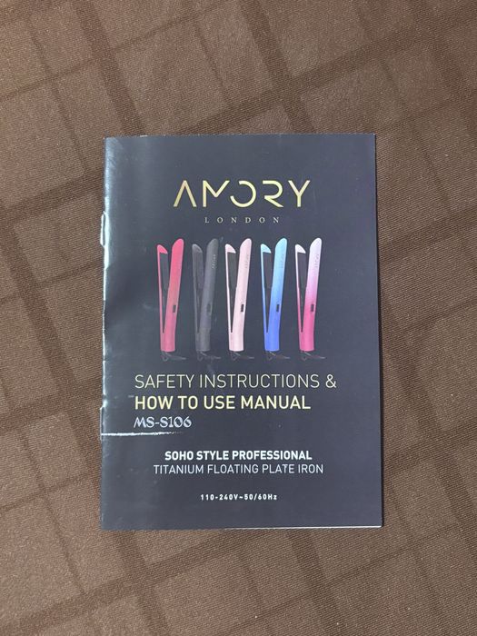 Amory London placa de par profesionala titanium