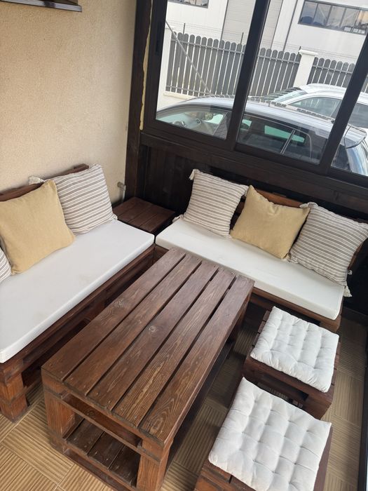 Градински сет от масивно дърво