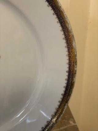 Platou din portelan cu model floral