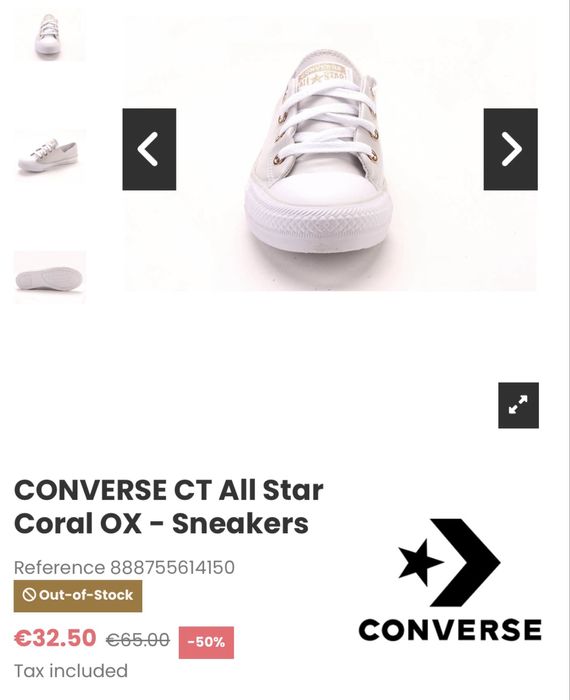 Женские кроссовки Converse All Star