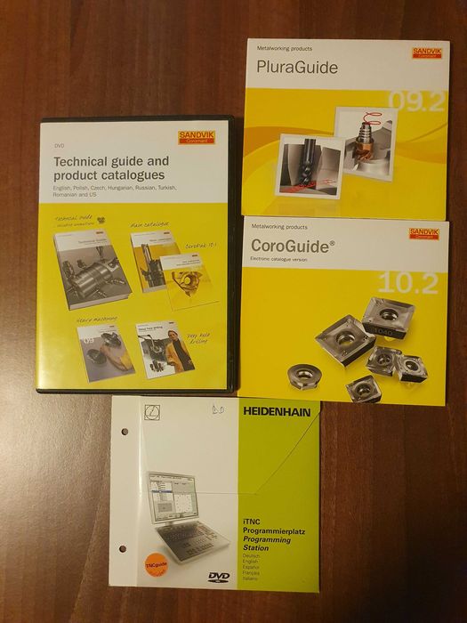 Sandvik Coromant calculator + cataloguri; Heidenhein training CNC