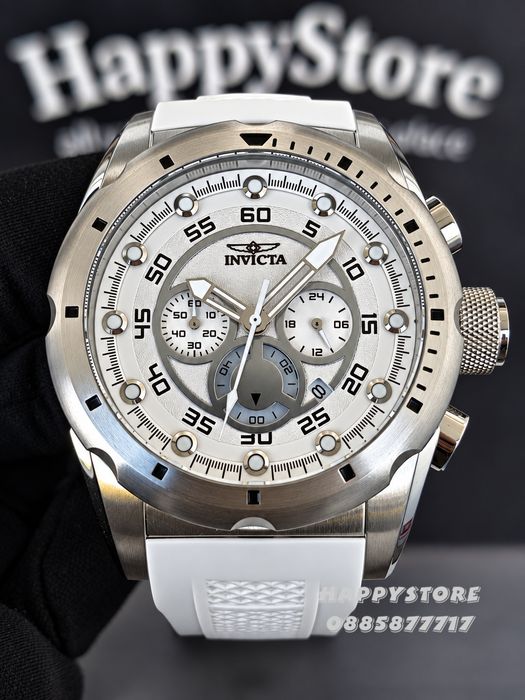 INVICTA Nacrite white 50 mm, Инвикта нов мъжки часовник