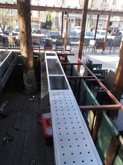 Столы, стеллажи, мойки. Нержавеющая сталь.