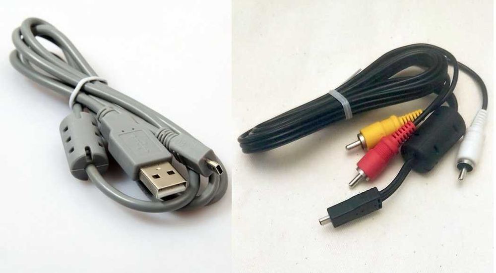 кабель USB -  для камер Canon/Nikon 5/8 пинAV RCA -USB