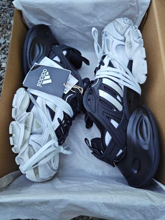 Adidas XLG Runner Deluxe White Black.marimi de la 36 la 44