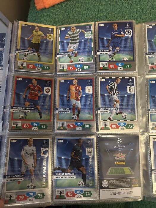 Carduri Panini Uefa Champions League 2013-2014