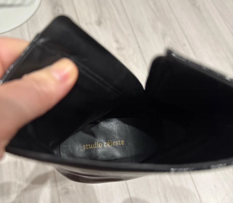 Ghete botine Studio Celeste 37 piele lacuita