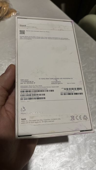 Iphone 16 128 gb розовый