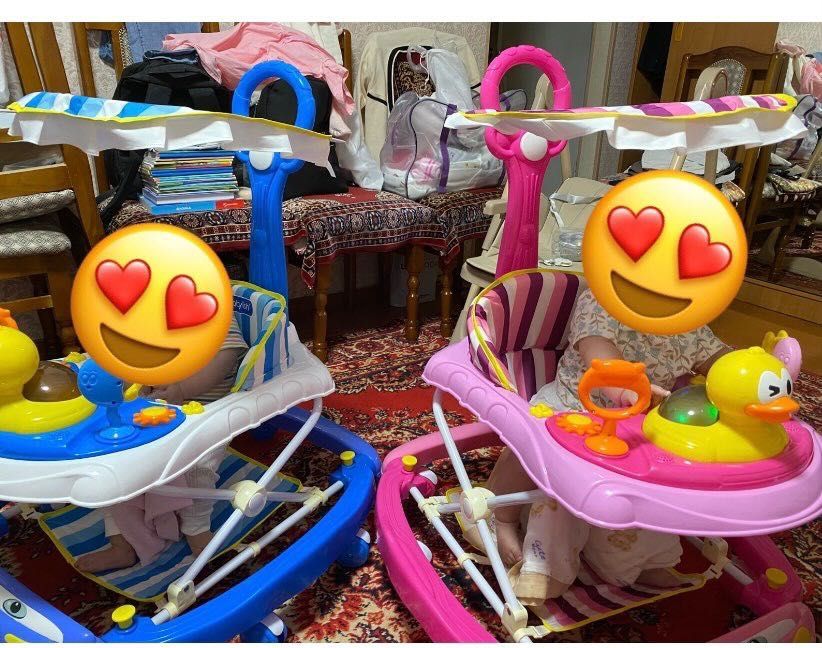 Ходунки синяя и розовая