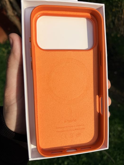Husa iphone 17 pro/pro max leather case
