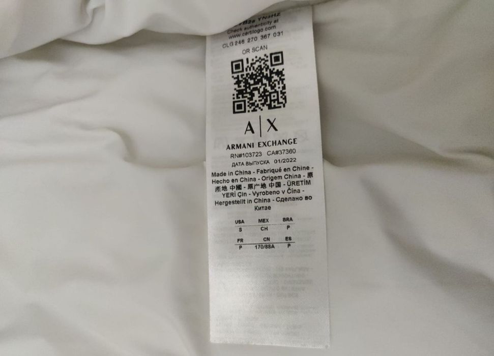 Пуховик Armani оригинал