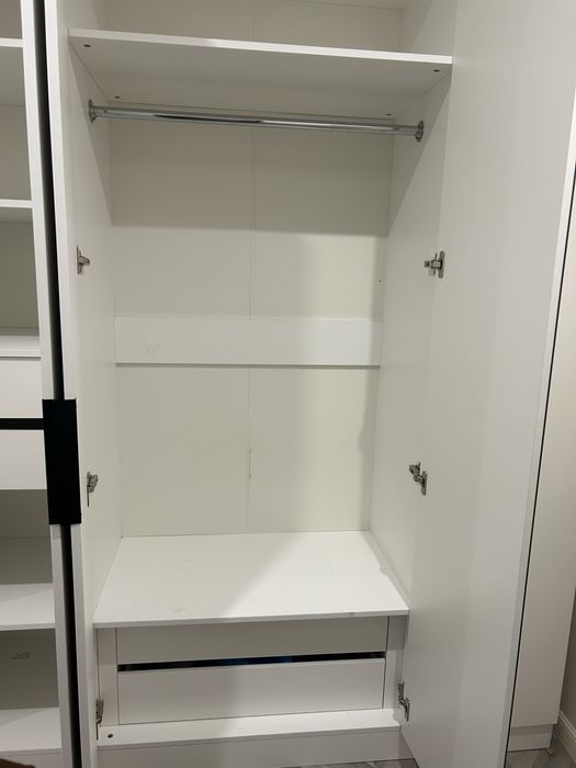 Шкаф с зеркалом, белый