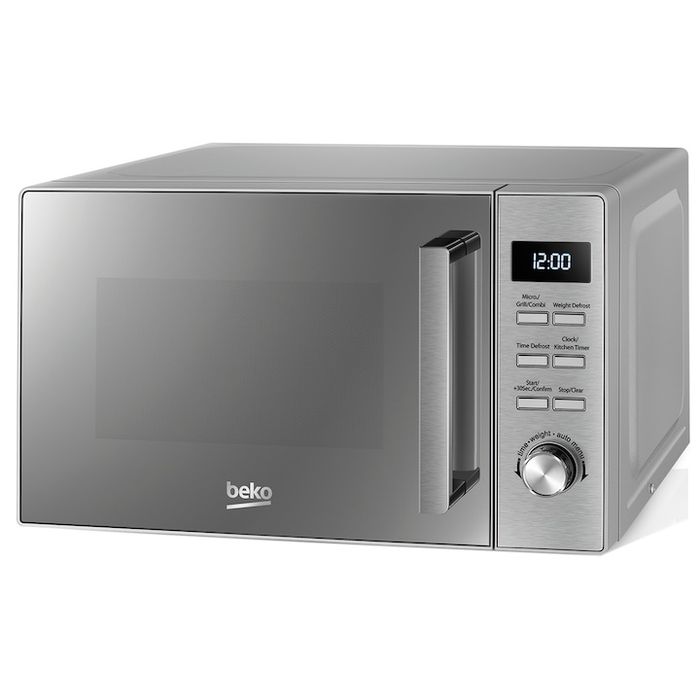 Cuptor cu microunde Beko MGF20210X, 20 l, 800W, Electronic, Grill, Argintiu
