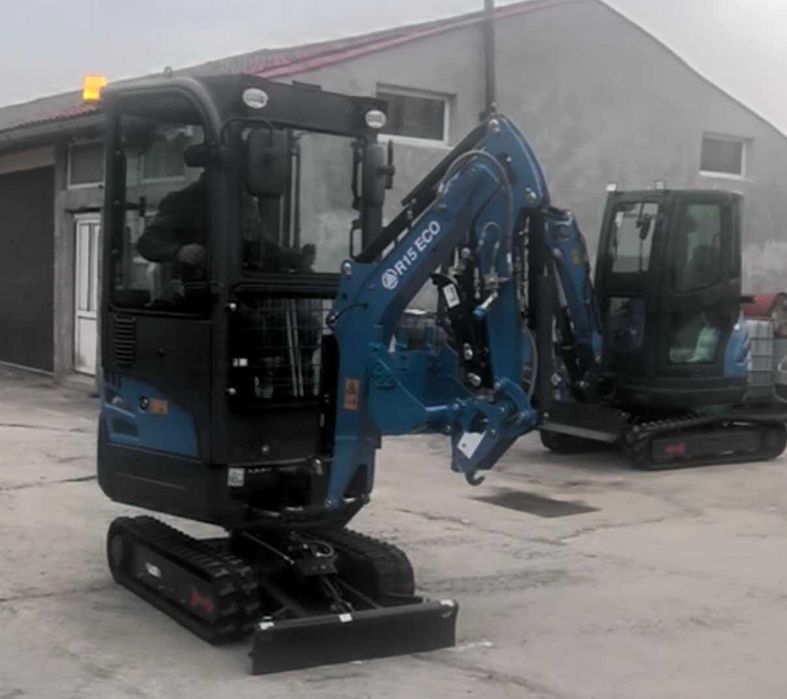 Miniexcavator RIPPA R15 ECO, ultimul model 2025