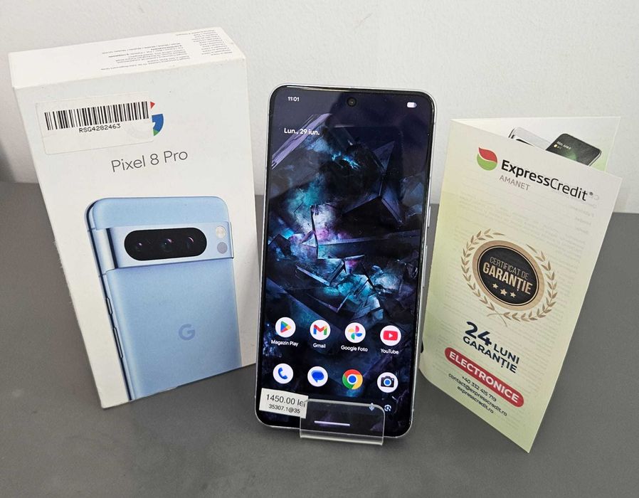 Telefon Google Pixel 8 Pro 5G (AG32 B35307.1-ag35) 2 ANI GARANTIE!