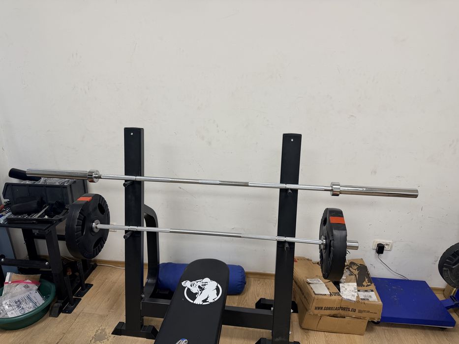 Bara olimpica noua  50 mm. 220 cm. 20 kg. Pret 550 lei predare in Buc.