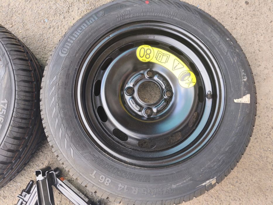 14" оригинална резервна гума с джанта за Ford fiesta.