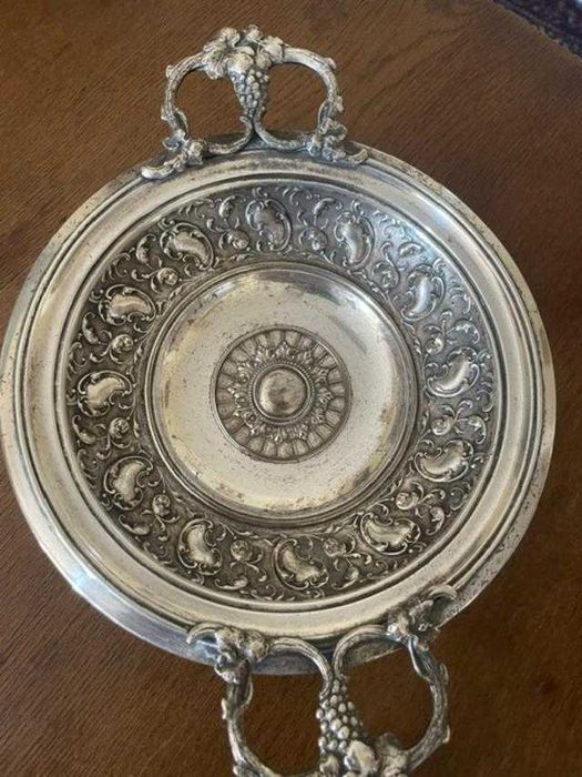 Fructiera WMF argintata - model Art Nouveau
