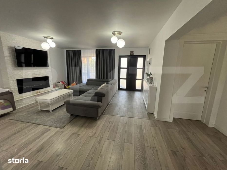 Vila moderna, de vanzare, cu 5 camere, teren 604 mp, zona Dealu obrej