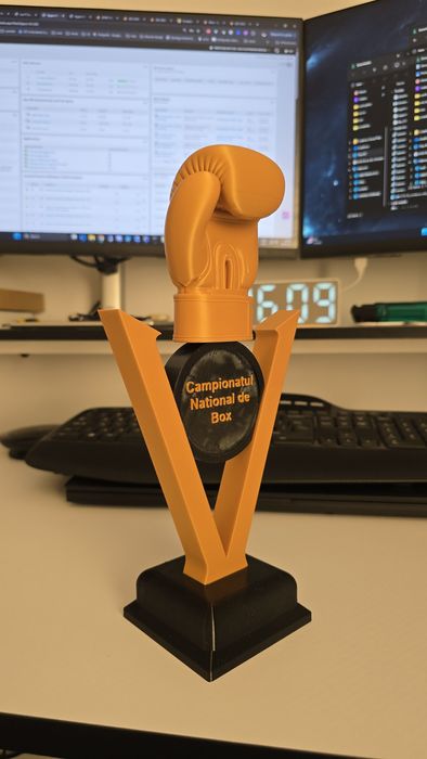 Trofeu personalizat BOX 3D