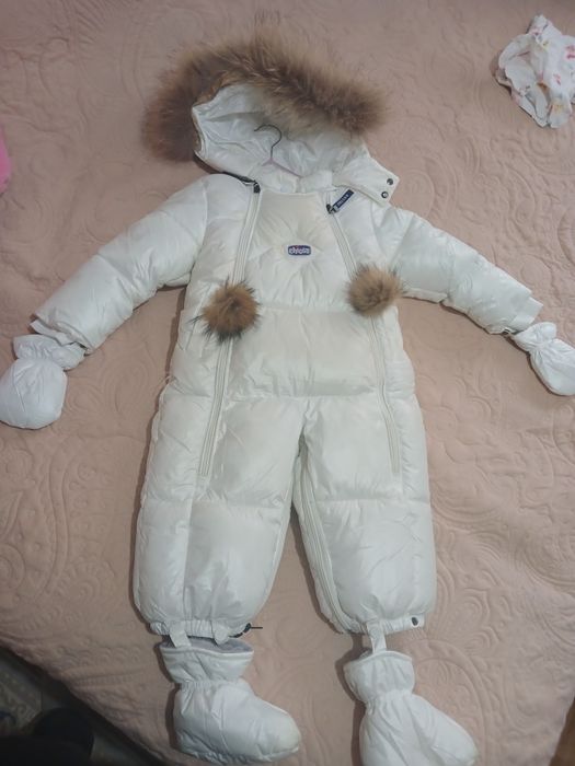 Комбмнезон трансформер белый