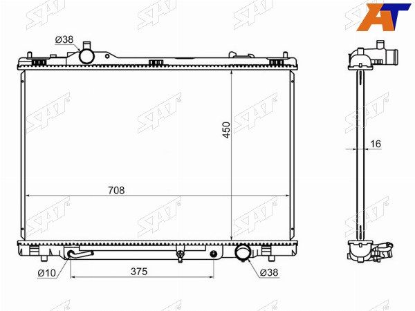 Радиатор Lexus Ls 460