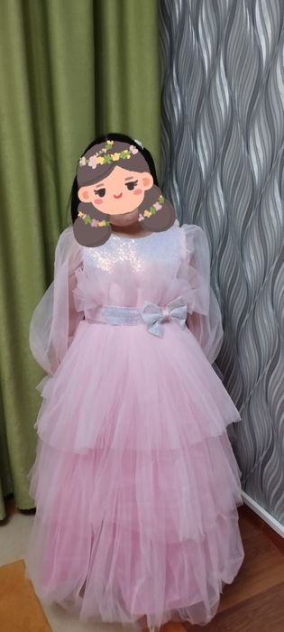 Платье для девочки розовое