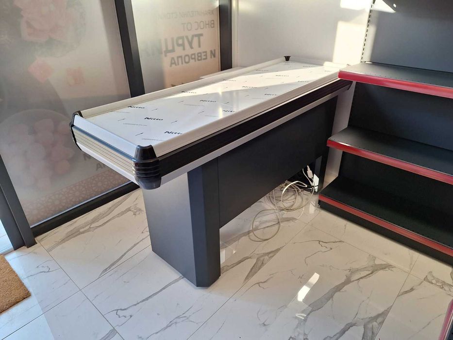 НОВО! Налични Касови модули / Каса за магазин 220cm. тъмно сив