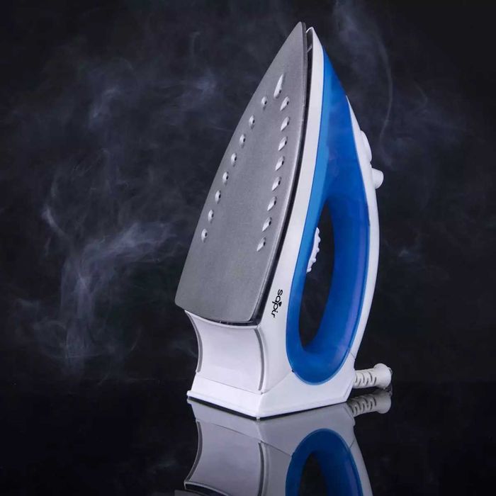 Парна ютия Sapir 1200W, струя пара, термостат, синя