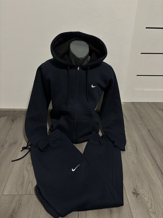 Trening Nike Bărbați Bleumarin cu Fermoar – Bumbac 100%