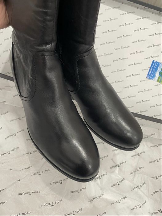 Сапоги италия из кожи