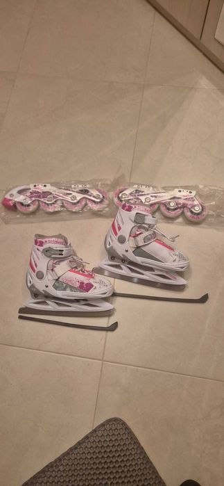 Комбинирани зимни и летни кънки номер 31- 34