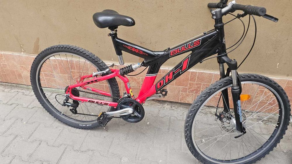 Bicicleta Full-Suspenion cu disc si frane hidraulice 26-29" Inch