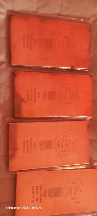 Медно кюлче 99.9