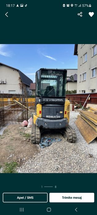 Inchiriez miniexcavator 3 t