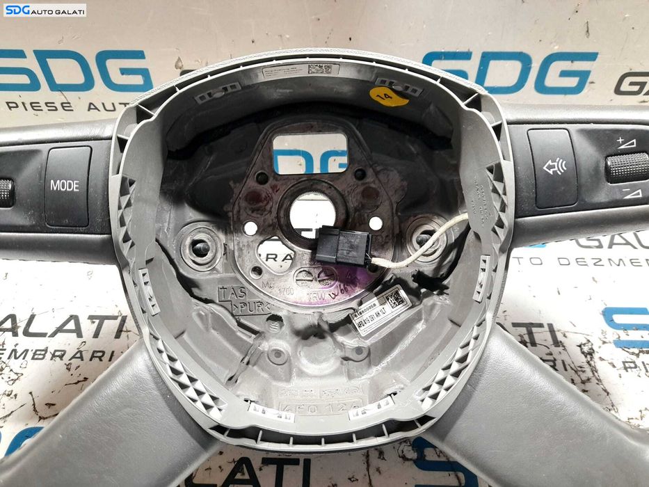 Volan Piele 4 Spite cu Comenzi Audi A6 C6 2004 - 2011 Cod 4F0419091AH [N0399]
