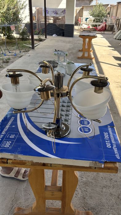 Люстра жарық шамдар