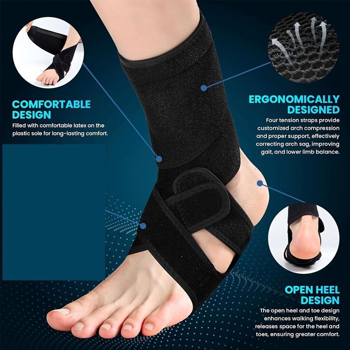 Бандаж фиксатор для ног при свисающей стопе foot drop