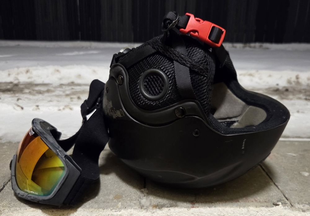 Casca schi/snowboard mărimea S, cu ochelari