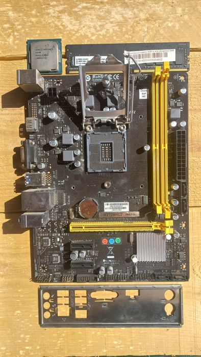 H310 plata + protsessor + RAM 4GB