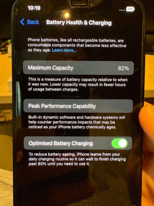 iPhone 12 – 128 GB, син | Отлично състояние | Battery Health 82%