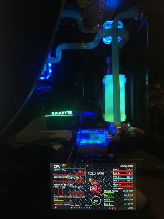 Sistem gaming I9, 3060 12 gb, custom cooling, 64gb ram